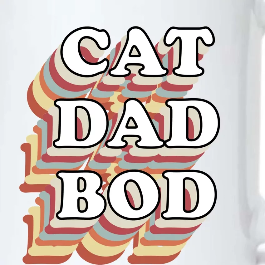 Cat Dad Workout Fitness Gym Funny Gift For Cat Dads Cat Dad Bod Gift Black Color Changing Mug