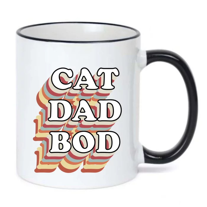 Cat Dad Workout Fitness Gym Funny Gift For Cat Dads Cat Dad Bod Gift Black Color Changing Mug