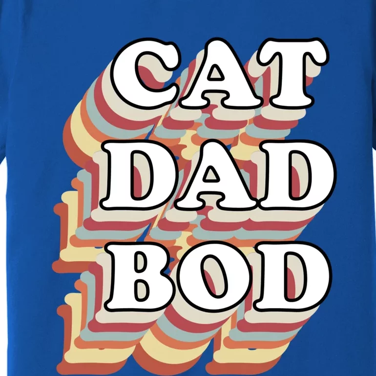 Cat Dad Workout Fitness Gym Funny Gift For Cat Dads Cat Dad Bod Gift Premium T-Shirt