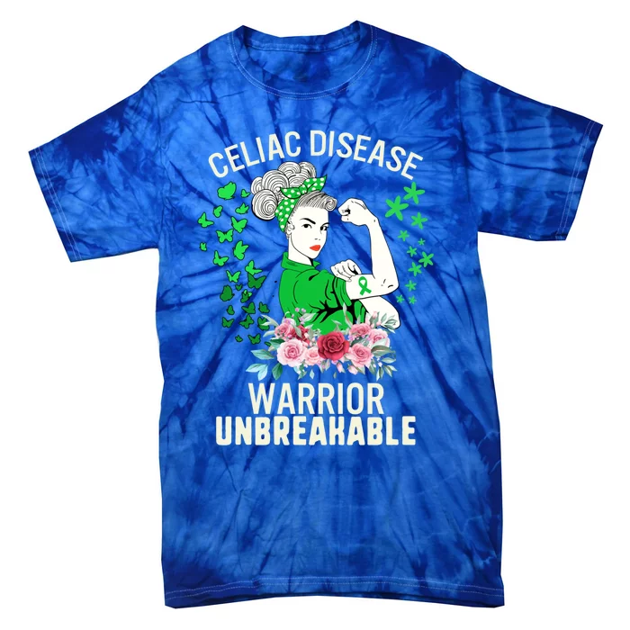 Celiac Disease Warrior Unbreakable Awareness Strong Gift Tie-Dye T-Shirt