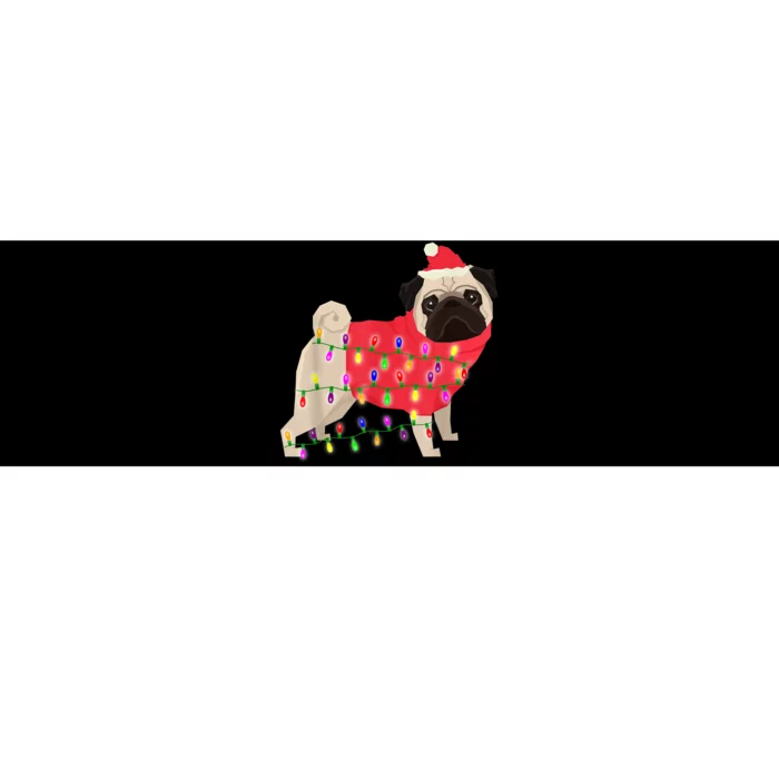 Christmas Dog Xmas Lights Bumper Sticker