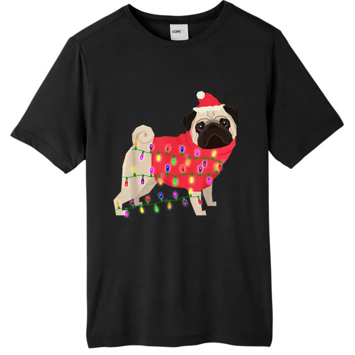 Christmas Dog Xmas Lights ChromaSoft Performance T-Shirt