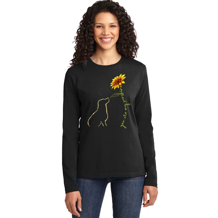 Cute Dog You Are My Sunshine Labrador Retriever Ladies Long Sleeve Shirt