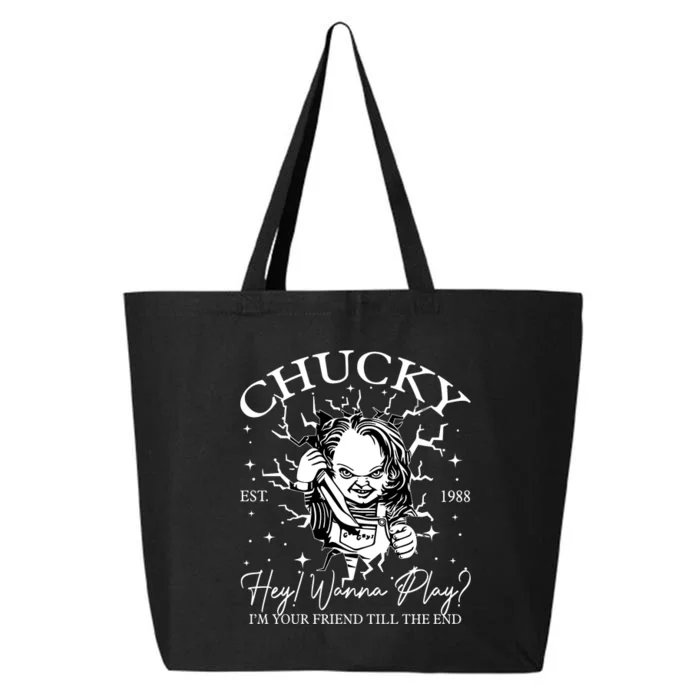 Chucky Est 1988 Hey Wanna Play I’M Your Friend Till The End 25L Jumbo Tote