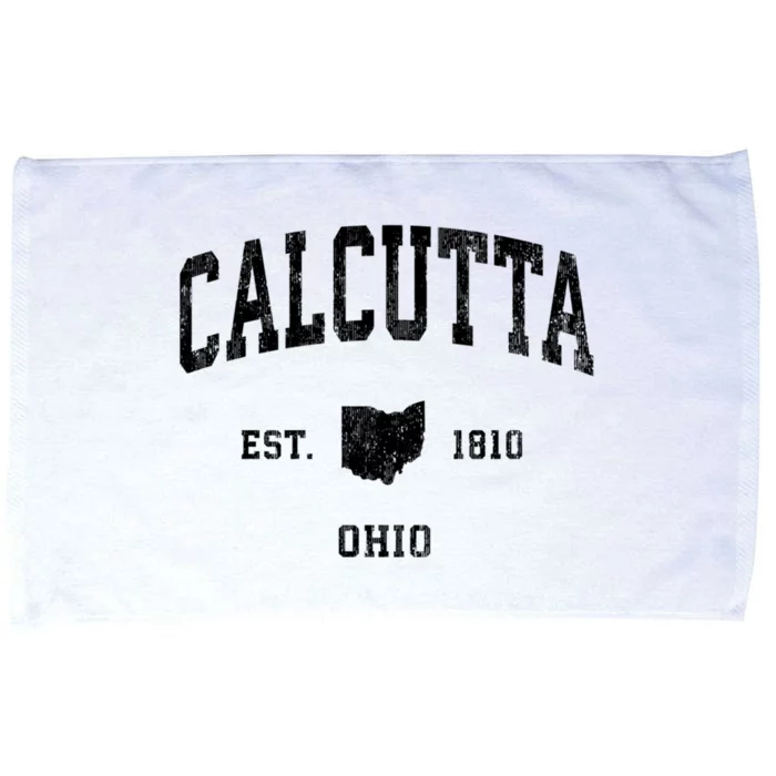 Calcutta Est 1810 Ohio Oh Vintage Established Athletic Sports Design Microfiber Hand Towel