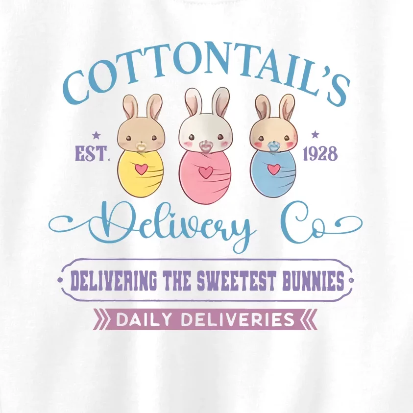 Cottontail's Est 1928 Delivery Co NICU L&D Easter Delivery Nurse Kids Sweatshirt