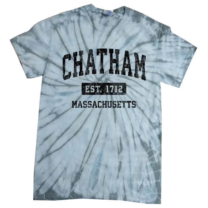 Chatham Est 1712 Massachusetts Ma Vintage Established Athletic Sports Design Tie-Dye T-Shirt