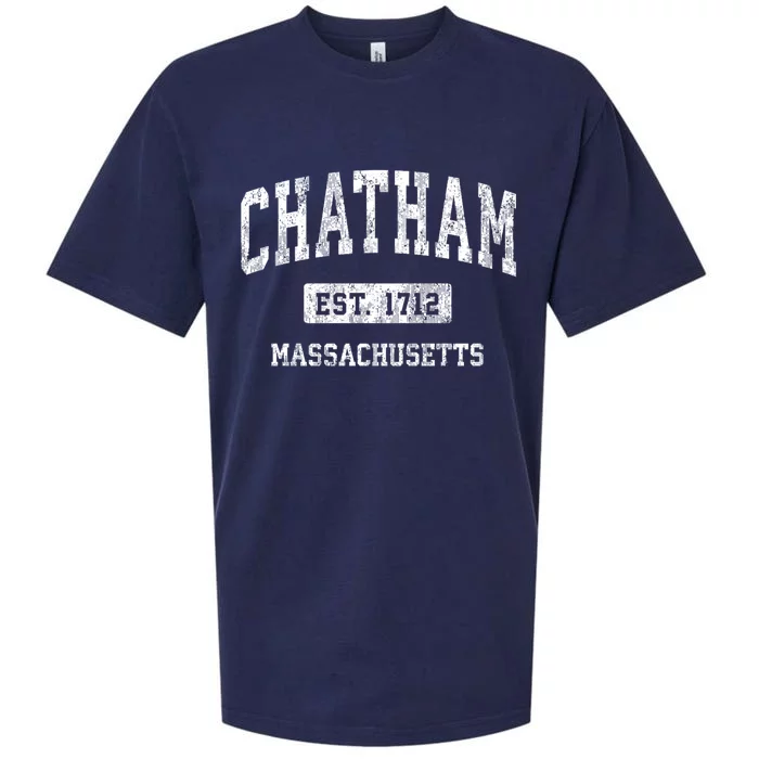 Chatham Est 1712 Massachusetts Ma Vintage Established Athletic Sports Design Sueded Cloud Jersey T-Shirt