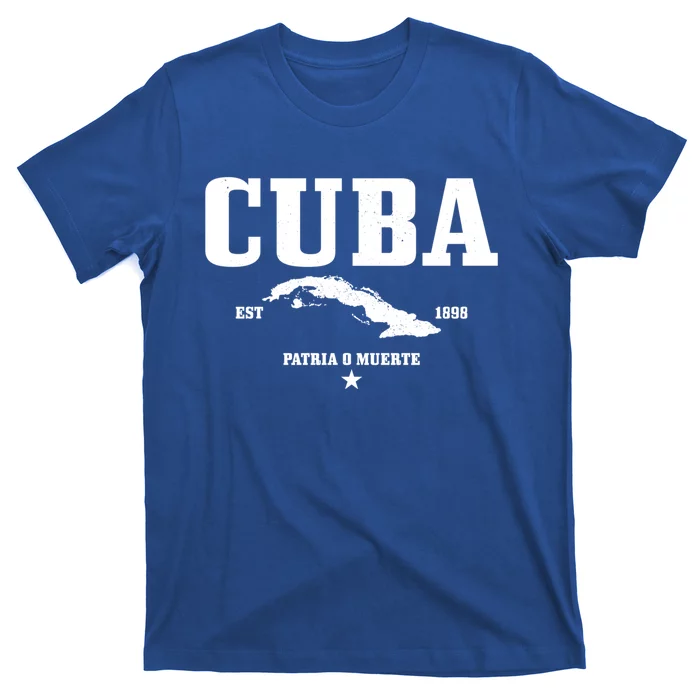 Cuba Est 1898 Cuban Flag Pride Vintage Cuba Gift T-Shirt