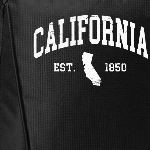 California Est. 1850 Distressed Worn Design Classic City Backpack