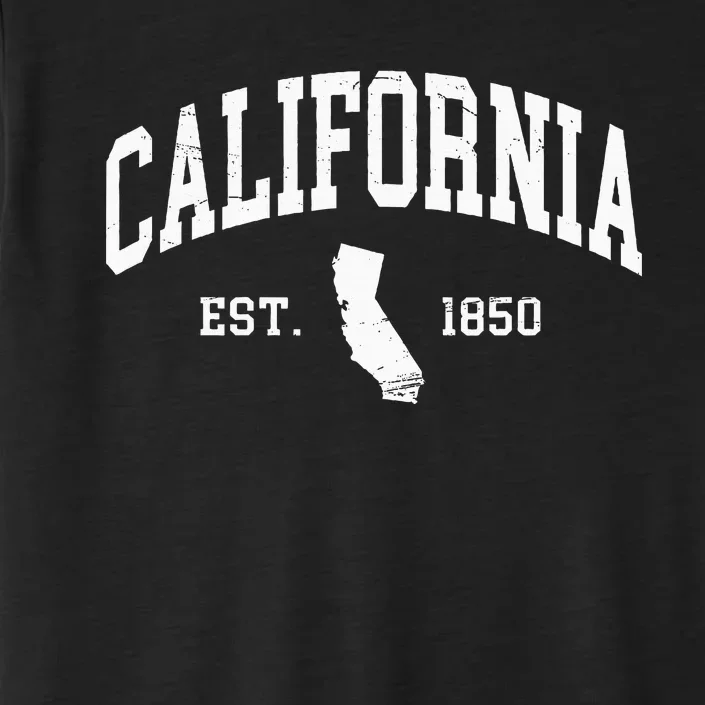 California Est. 1850 Distressed Worn Design Classic ChromaSoft Performance T-Shirt