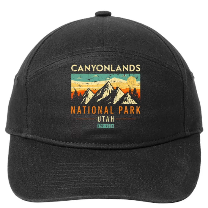 Canyonlands Est. 1964 Vintage Retro Utah National Park 7-Panel Snapback Hat