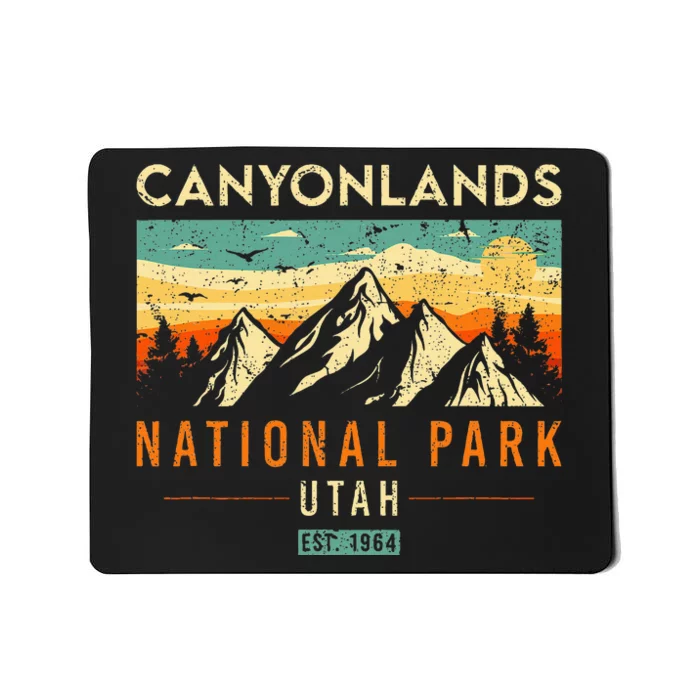 Canyonlands Est. 1964 Vintage Retro Utah National Park Mousepad