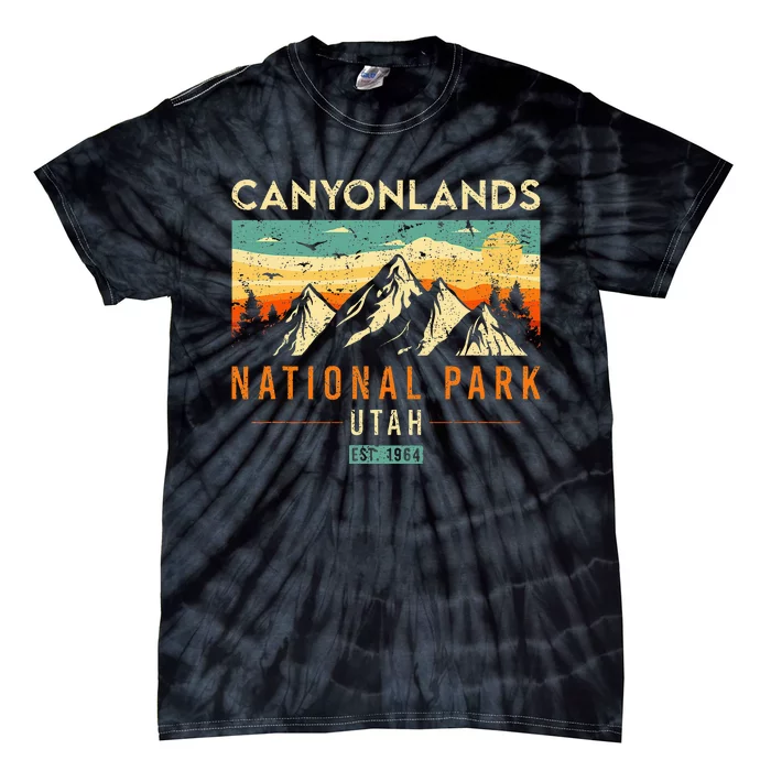 Canyonlands Est. 1964 Vintage Retro Utah National Park Tie-Dye T-Shirt