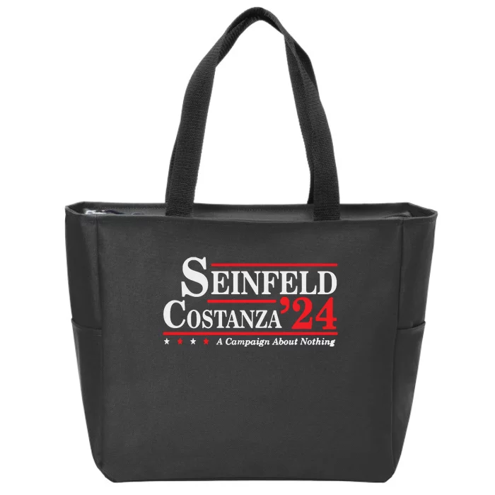 Costanza Election 2024 A Campaign About Nothing Zip Tote Bag