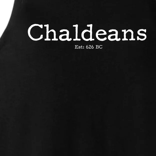 Chaldeans Established 626 BC Ladies Tri-Blend Wicking Tank