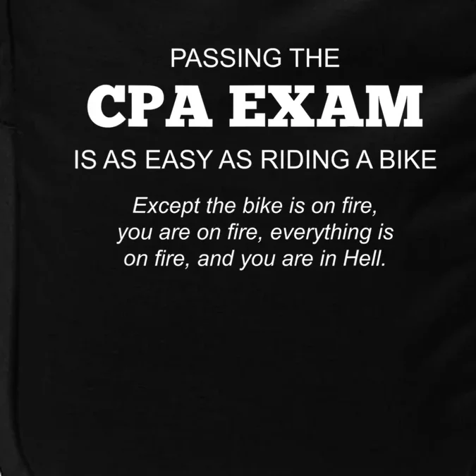 CPA Exam Accounting Major Certified Public Gift For Accountant Impact Tech Backpack