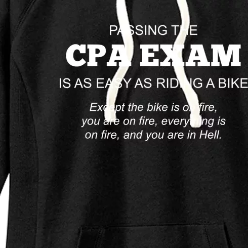 CPA Exam Accounting Major Certified Public Gift For Accountant Women's Fleece Hoodie