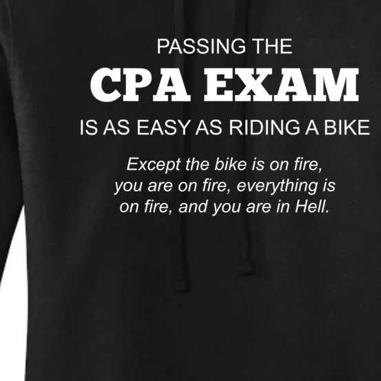 CPA Exam Accounting Major Certified Public Gift For Accountant Women's Pullover Hoodie