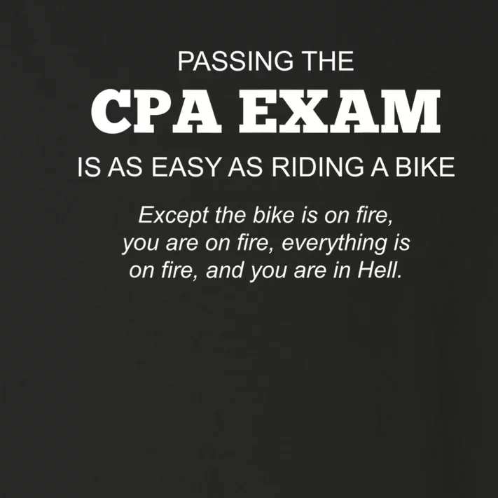 CPA Exam Accounting Major Certified Public Gift For Accountant Toddler Long Sleeve Shirt