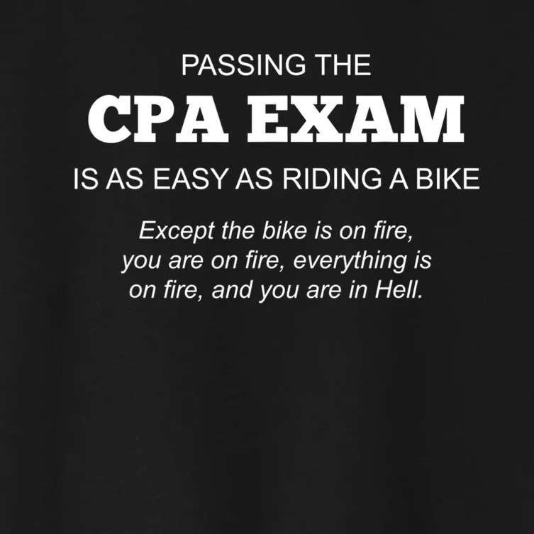 CPA Exam Accounting Major Certified Public Gift For Accountant Women's Crop Top Tee