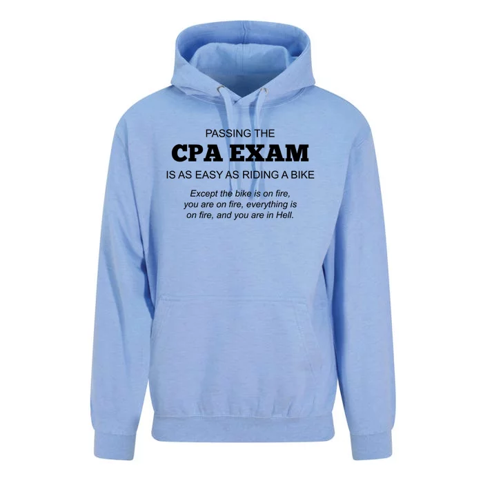 CPA Exam Accounting Major Certified Public Gift For Accountant Unisex Surf Hoodie