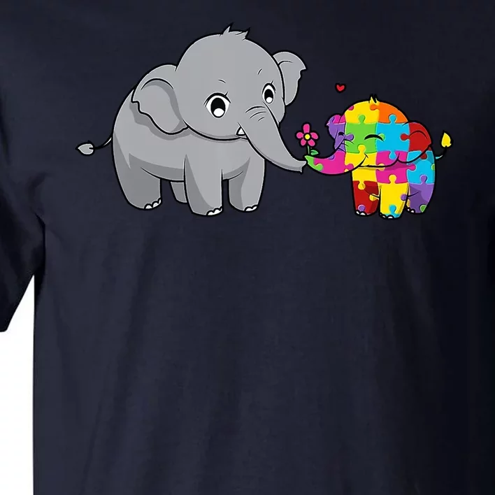 Cute Elephant Autism Awareness Tall T-Shirt