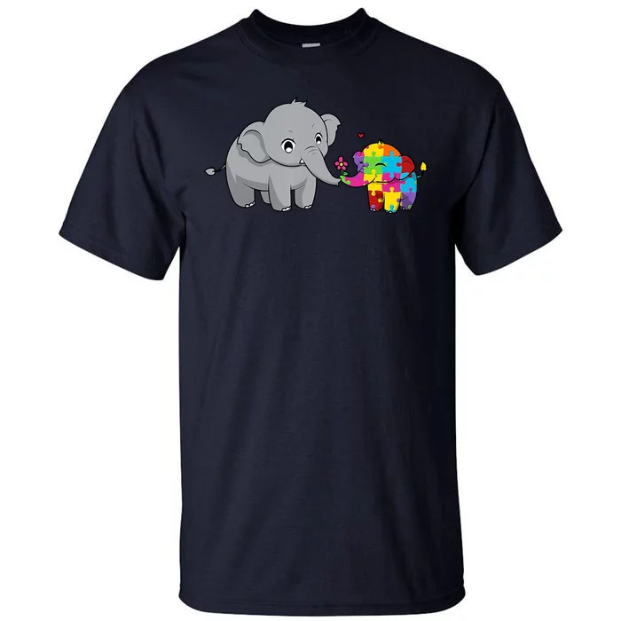 Cute Elephant Autism Awareness Tall T-Shirt