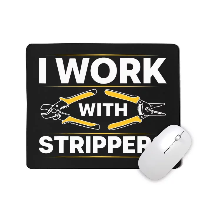 Cool Electrician Art Lineman Electrical Work Tools Mousepad