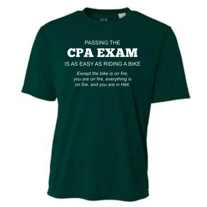 CPA Exam Accounting Major Certified Public Accountant Cooling Performance Crew T-Shirt