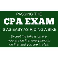 CPA Exam Accounting Major Certified Public Accountant Bumper Sticker