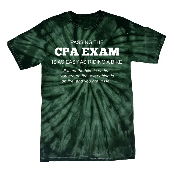 CPA Exam Accounting Major Certified Public Accountant Tie-Dye T-Shirt