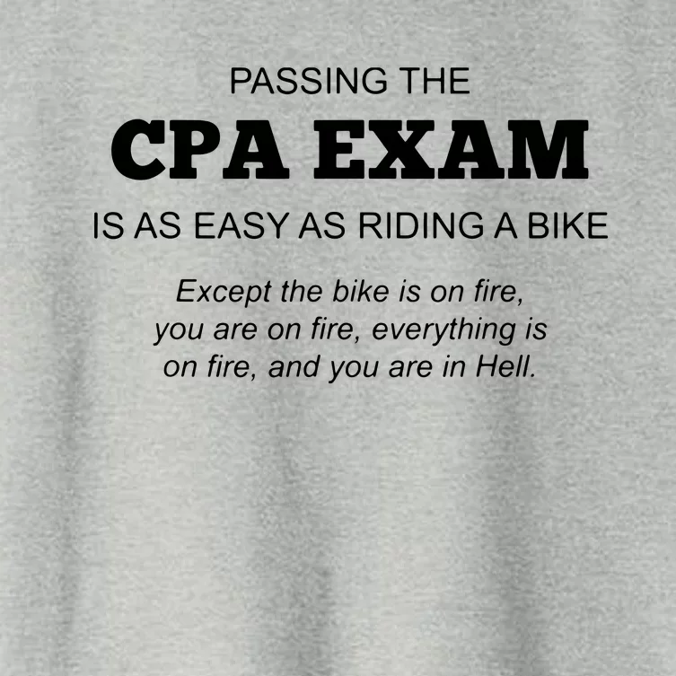 CPA Exam Accounting Major Certified Public Accountant Women's Crop Top Tee