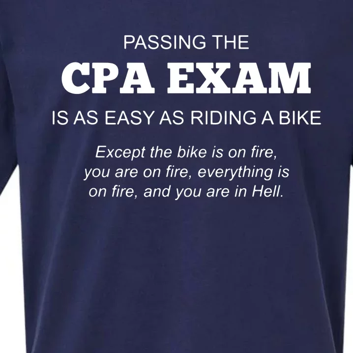 CPA Exam Accounting Major Certified Public Accountant Sueded Cloud Jersey T-Shirt