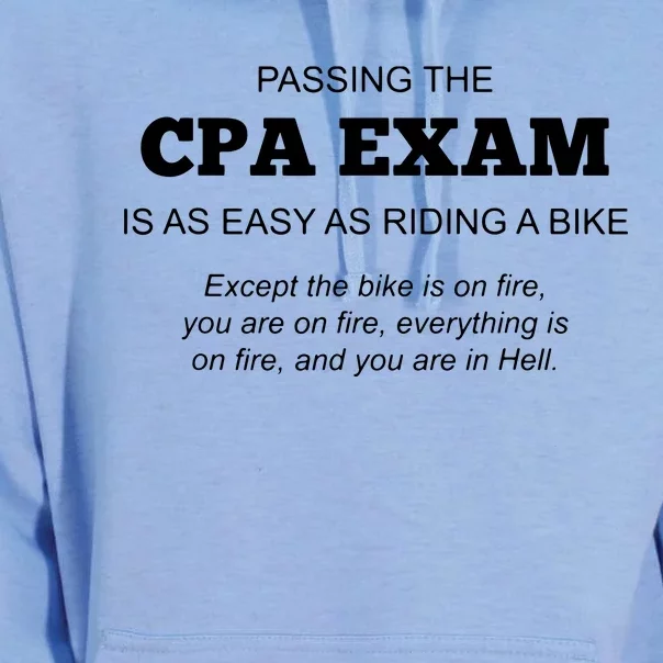 CPA Exam Accounting Major Certified Public Accountant Unisex Surf Hoodie