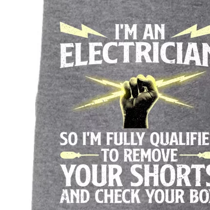 Cool Electrician Art For Women Professional Electrician Doggie 3-End Fleece Hoodie