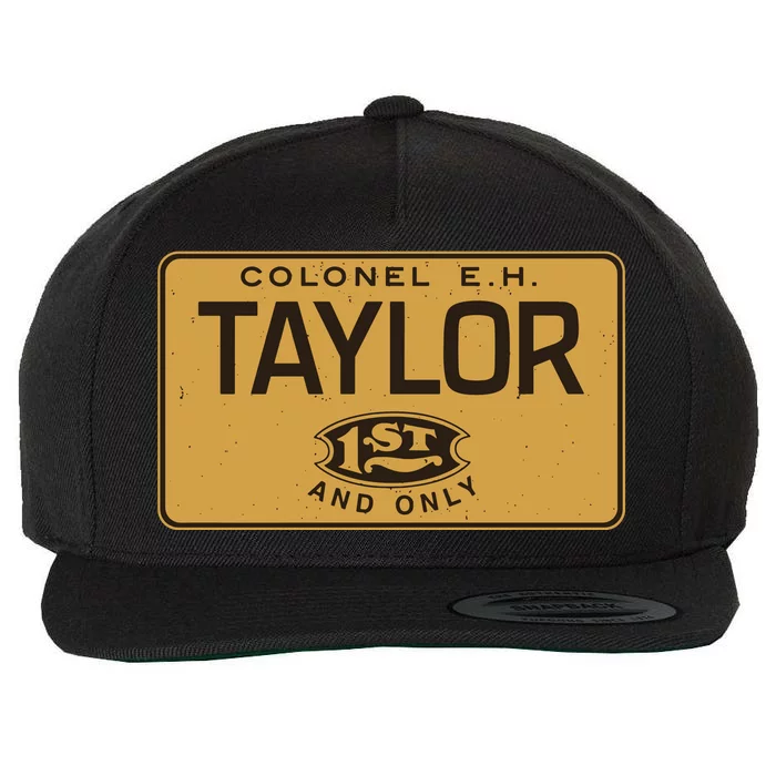 Colonel EH Bourbon Whiskey Badge Premium Wool Snapback Cap