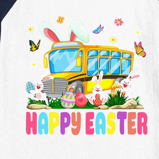 Cute Every Bunny's Favorite School Bus Driver Baseball Sleeve Shirt