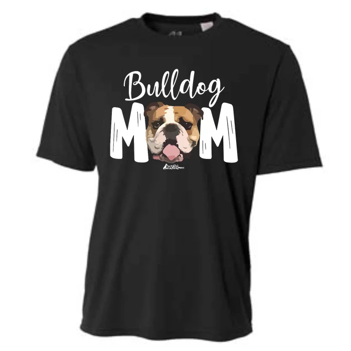 Cute English Bulldog Mom Top Funny Dog Walking For Women Cooling Performance Crew T-Shirt