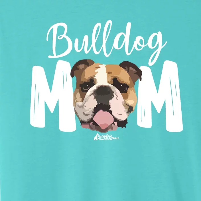 Cute English Bulldog Mom Top Funny Dog Walking For Women ChromaSoft Performance T-Shirt