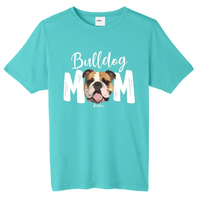 Cute English Bulldog Mom Top Funny Dog Walking For Women ChromaSoft Performance T-Shirt