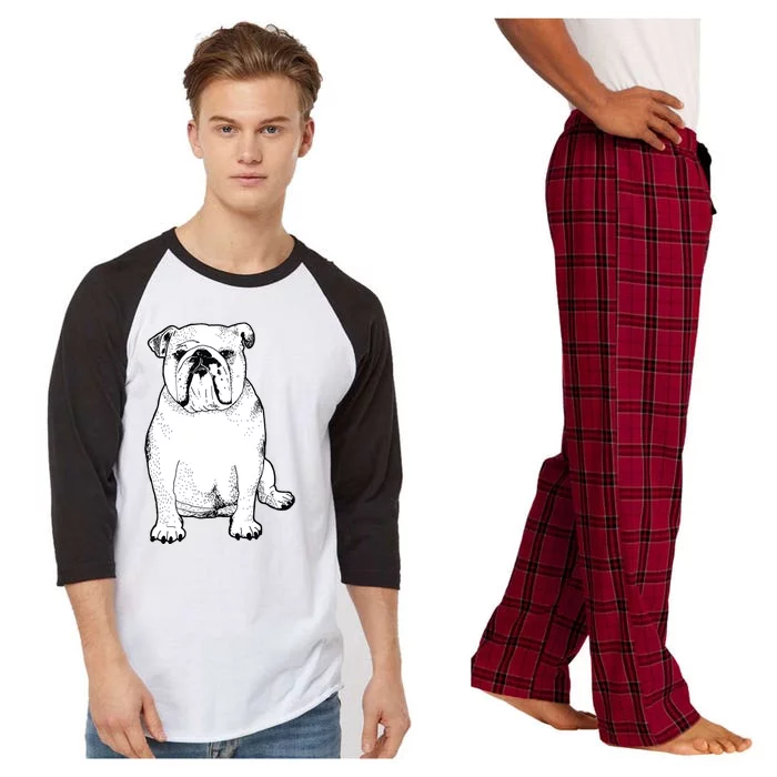 Cute English Bulldog Gifts For Dog Lover And Owner Raglan Sleeve Pajama Set