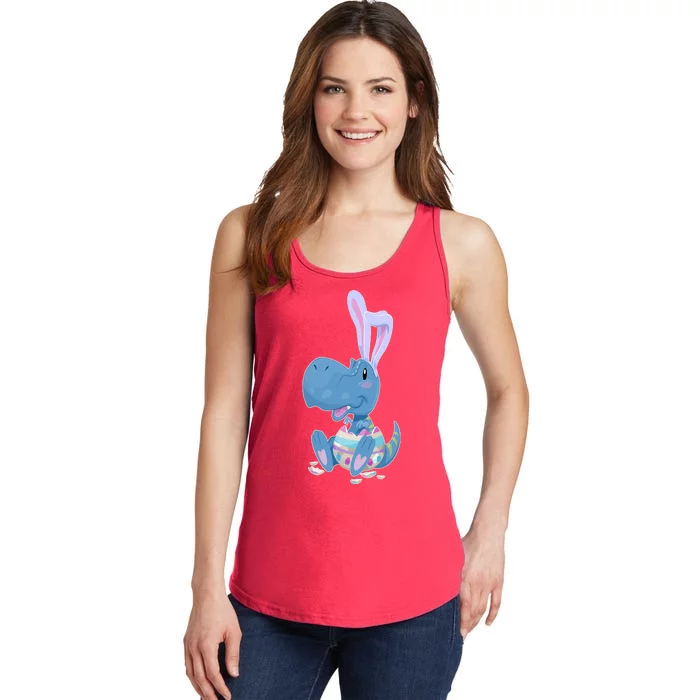 Cute Easter Baby Dinosaur Easter Egg Ladies Essential Tank