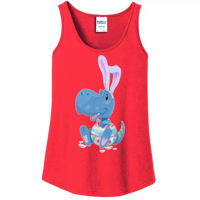 Cute Easter Baby Dinosaur Easter Egg Ladies Essential Tank