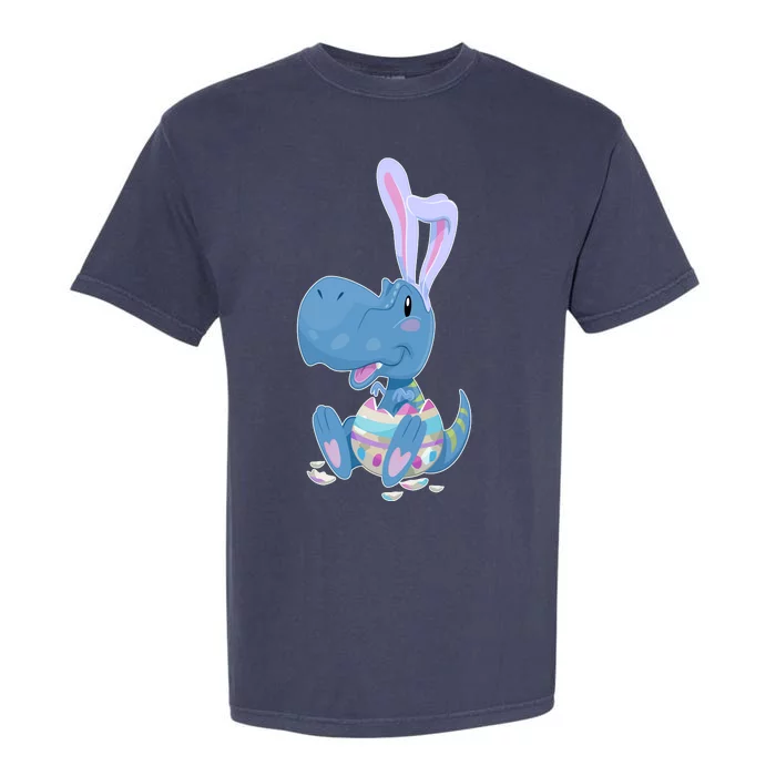 Cute Easter Baby Dinosaur Easter Egg Garment-Dyed Heavyweight T-Shirt