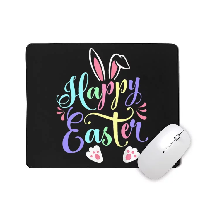 Cute Easter Bunny Face Funny Happy Easter Day Mousepad