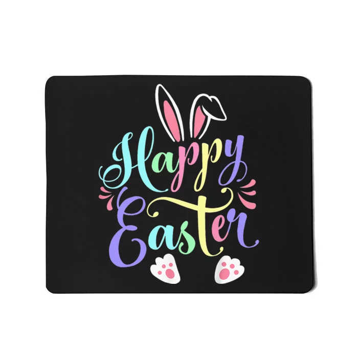 Cute Easter Bunny Face Funny Happy Easter Day Mousepad