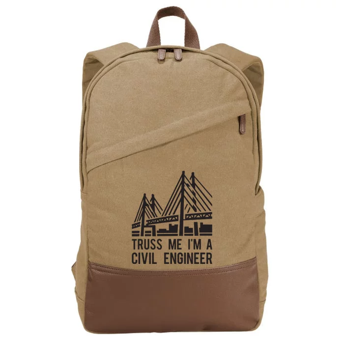 Civil Engineer Bridge Design Engineering Tee Cotton Canvas Backpack