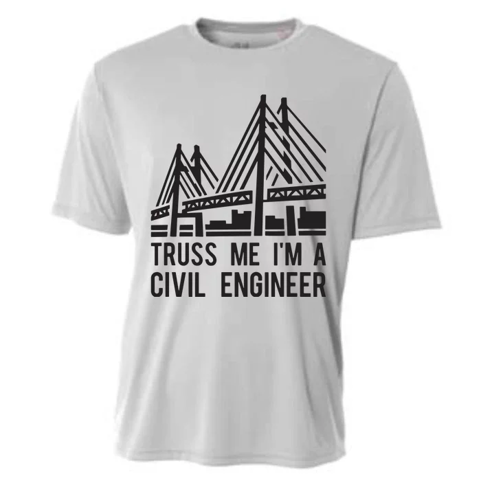 Civil Engineer Bridge Design Engineering Tee Cooling Performance Crew T-Shirt