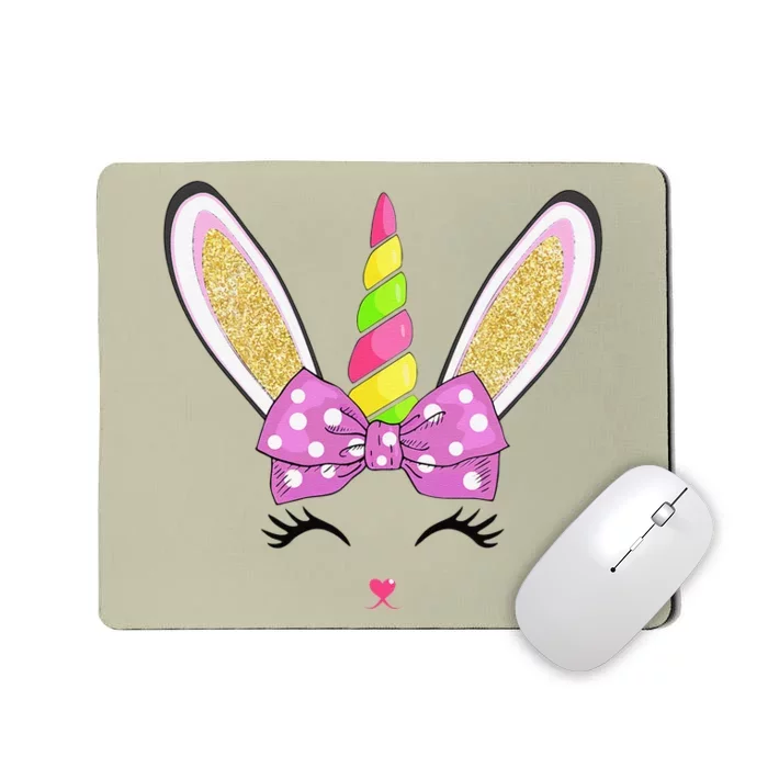 Cute Easter Bunny Face Mousepad